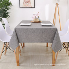 Rectangle Fitted Waterproof Linen Table Cloth Tablecloth